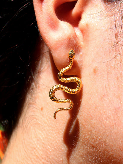 Aretes Serpiente Grande