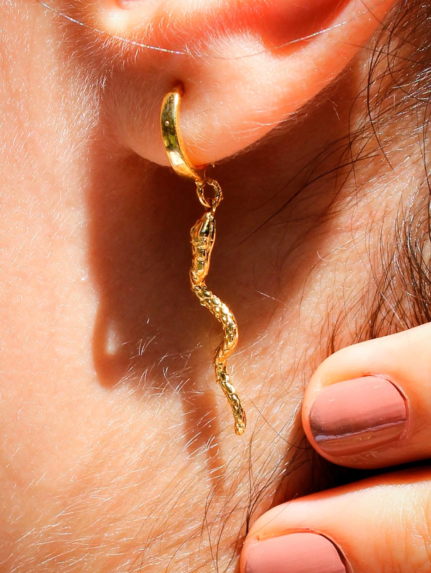 Aretes Serpiente Chica