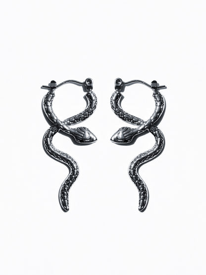 Aretes Serpiente Enroscada