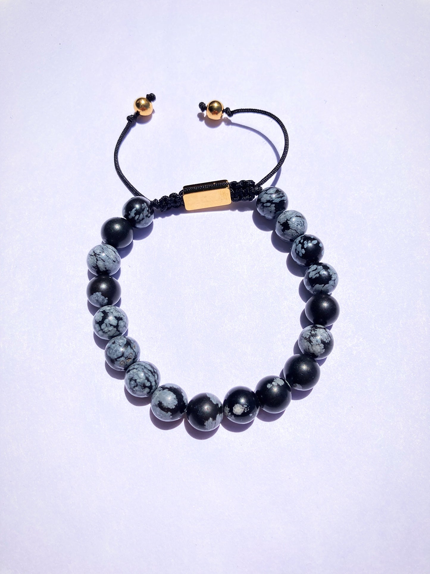 Pulsera Obsidiana Copo de Nieve